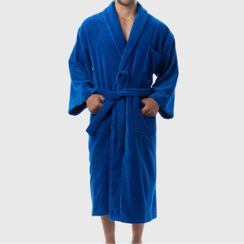 NWT Men Alpine Swiss robe Size M/L. Color: blue